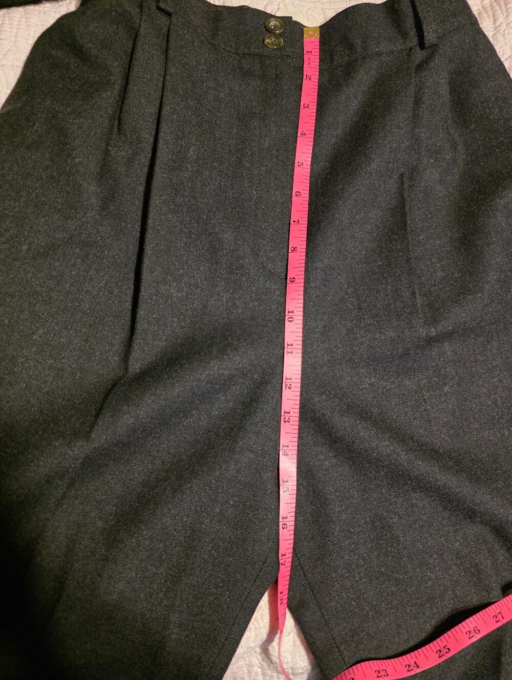 Harve Benard Dark Grey High-Rise Tailored Trousers - Picture 4 of 5
